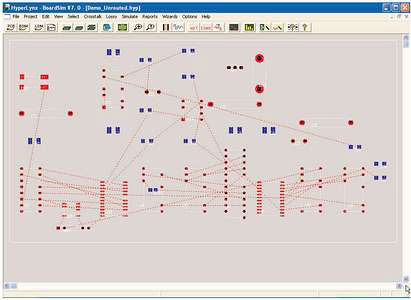 Figure 11. Simulate the signal integrity and EMI performance using 'Manhattan' length prior to the actual routing